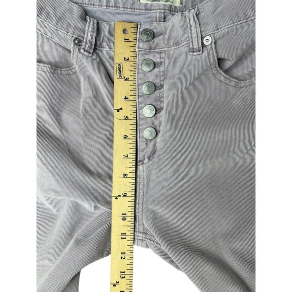 Free People We The Free Sun Chaser Skinny Corduroy Button-Fly Pants Lavender 29 - Picture 12 of 16